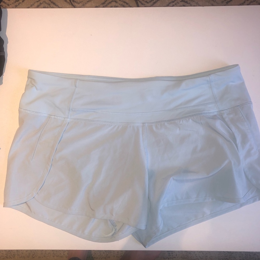 Lululemon Speed Up Short in Ice Blue